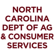 Text reading North Carolina Dept of Ag & Consumer Services.